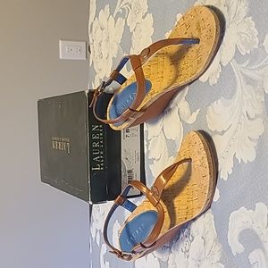 Ralph Lauren brown sandals, size 7